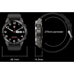 Noul model Samrtwatch NFC DM50 Ecran mare 1,43 inchi AMOLED HD, Apel Telefonic,Notificari, Ritm cardiac, Pedometru Apeluri/Sms/Social Media IP68 Rezistent la apă Asistent vocal 
